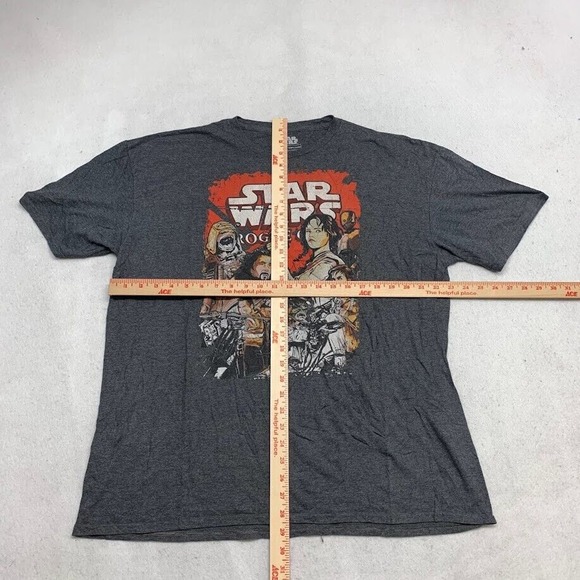 Star Wars Rogue One Graphic Tee Thrifted Vintage Style Size 2XL - Picture 5 of 8